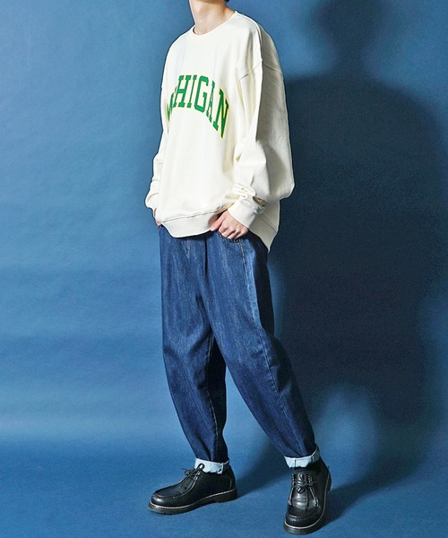 JOKER（ジョーカー）の「カレッジプリントスウェットトレーナー メンズ スウェット 春服（スウェット・メンズ・チャコールグレー/ブラック/ネイビー/オフホワイト/ホワイト系その他/ブラック系その他/グレー系その他/ブルー系その他・M/L）」の10枚目の写真