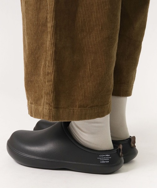 FRONTIER(フロンティア)の「FRONTIER / フロンティア サンダル スリッポン ボアサンダル スリッパ ファーサンダル bi x sole HOON FRI(サンダル・レディース・オリーブドラブ/ブラック/ベージュ/グレー・25/23/26/28/27/24)」の6枚目の写真