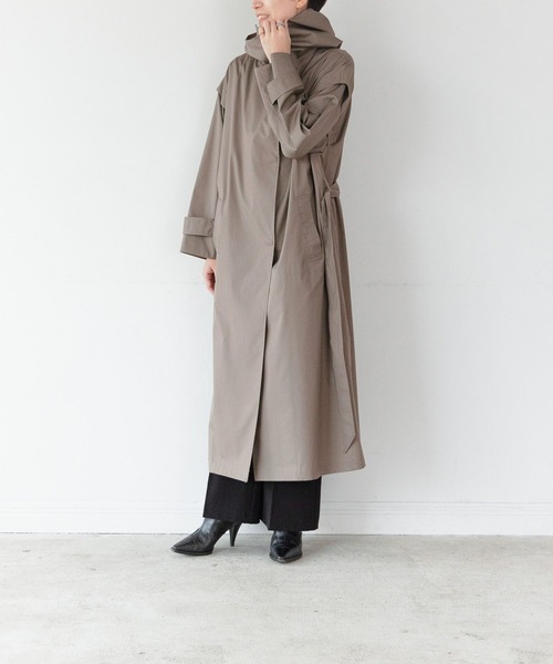 LEPSIM（レプシィム）の「【FOR I SERIES】トレンチロングコート　260595（トレンチコート・レディース・ライトベージュ/カーキ・SMALL）」の7枚目の写真