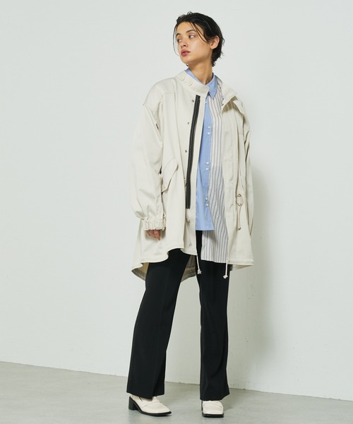 Lui's（ルイス）の「ミドルモッズコート（モッズコート・レディース・オフホワイト/ブラック/ベージュ・FREE）」の7枚目の写真