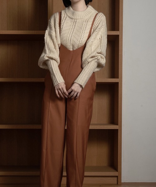 lawgy（ラウジー）の「long cuffs loose knit（ニット/セーター・レディース・ベージュ/ブラウン/アイボリー/ラベンダー・FREE）」の15枚目の写真