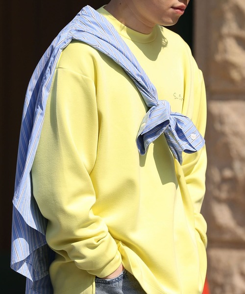 SENSE OF PLACE by URBAN RESEARCH（センスオブプレイスバイアーバンリサーチ）の「『ユニセックス』シシュウポンチロングTシャツ（Tシャツ/カットソー・メンズ・ホワイト/ブラック/ライトベージュ/ライトブルー/グリーン/イエロー・MEDIUM/LARGE）」の6枚目の写真