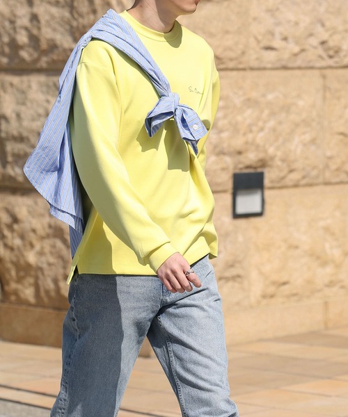 SENSE OF PLACE by URBAN RESEARCH（センスオブプレイスバイアーバンリサーチ）の「『ユニセックス』シシュウポンチロングTシャツ（Tシャツ/カットソー・メンズ・ホワイト/ブラック/ライトベージュ/ライトブルー/グリーン/イエロー・MEDIUM/LARGE）」の11枚目の写真