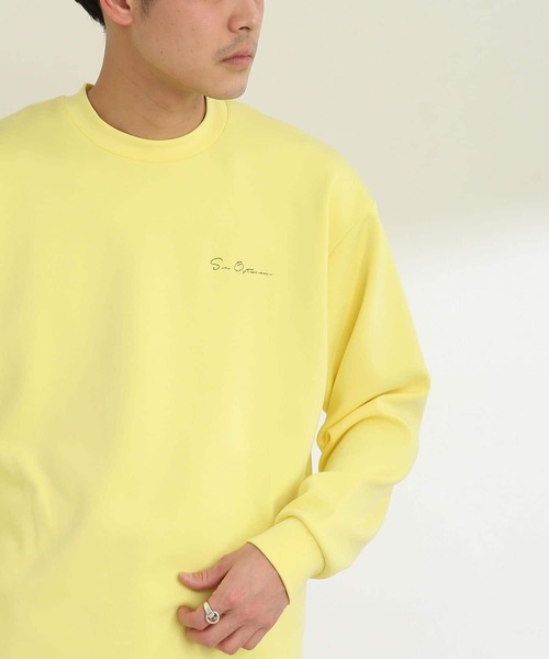 SENSE OF PLACE by URBAN RESEARCH（センスオブプレイスバイアーバンリサーチ）の「『ユニセックス』シシュウポンチロングTシャツ（Tシャツ/カットソー・メンズ・ホワイト/ブラック/ライトベージュ/ライトブルー/グリーン/イエロー・MEDIUM/LARGE）」の8枚目の写真