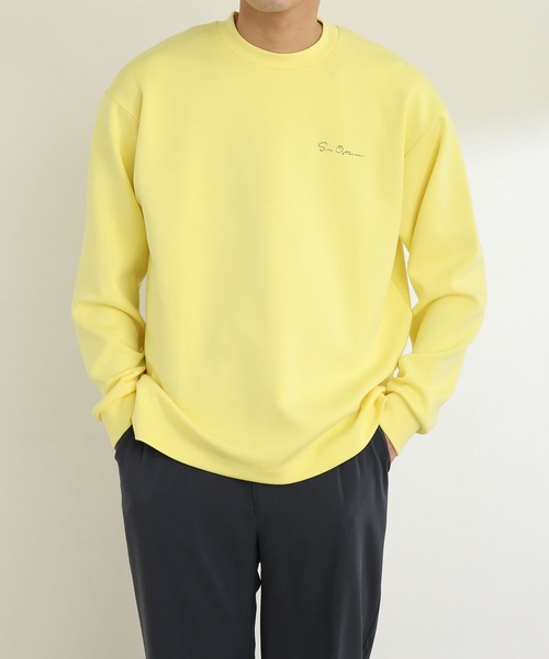 SENSE OF PLACE by URBAN RESEARCH（センスオブプレイスバイアーバンリサーチ）の「『ユニセックス』シシュウポンチロングTシャツ（Tシャツ/カットソー・メンズ・ホワイト/ブラック/ライトベージュ/ライトブルー/グリーン/イエロー・MEDIUM/LARGE）」の7枚目の写真