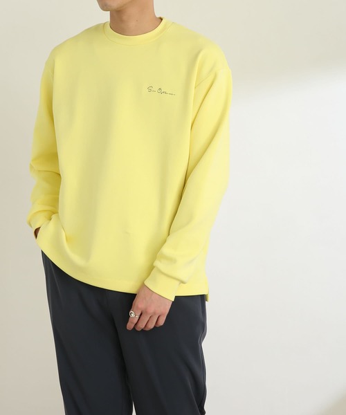 SENSE OF PLACE by URBAN RESEARCH（センスオブプレイスバイアーバンリサーチ）の「『ユニセックス』シシュウポンチロングTシャツ（Tシャツ/カットソー・メンズ・ホワイト/ブラック/ライトベージュ/ライトブルー/グリーン/イエロー・MEDIUM/LARGE）」の9枚目の写真