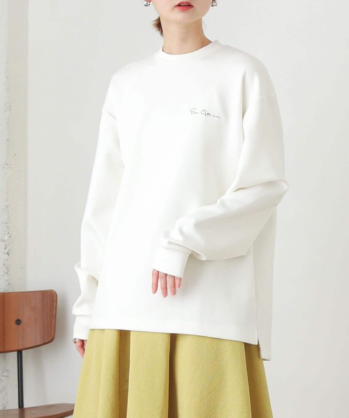 SENSE OF PLACE by URBAN RESEARCH（センスオブプレイスバイアーバンリサーチ）の「『ユニセックス』シシュウポンチロングTシャツ（Tシャツ/カットソー・メンズ・ホワイト/ブラック/ライトベージュ/ライトブルー/グリーン/イエロー・MEDIUM/LARGE）」の16枚目の写真