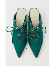 レースアップミュール