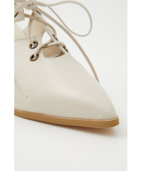 rienda（リエンダ）の「レースアップミュール（パンプス・レディース・グリーン/アイボリー/ダークグレー・SMALL/MEDIUM/LARGE）」の4枚目の写真