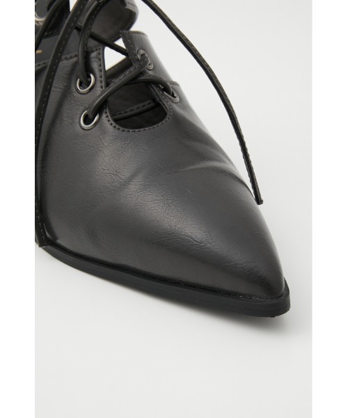 rienda（リエンダ）の「レースアップミュール（パンプス・レディース・グリーン/アイボリー/ダークグレー・SMALL/MEDIUM/LARGE）」の12枚目の写真