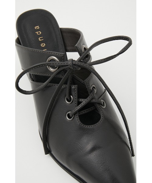 rienda（リエンダ）の「レースアップミュール（パンプス・レディース・グリーン/アイボリー/ダークグレー・SMALL/MEDIUM/LARGE）」の13枚目の写真