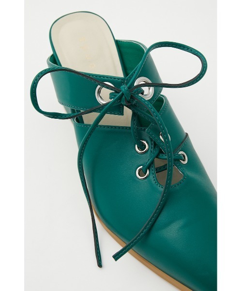 rienda（リエンダ）の「レースアップミュール（パンプス・レディース・グリーン/アイボリー/ダークグレー・SMALL/MEDIUM/LARGE）」の21枚目の写真