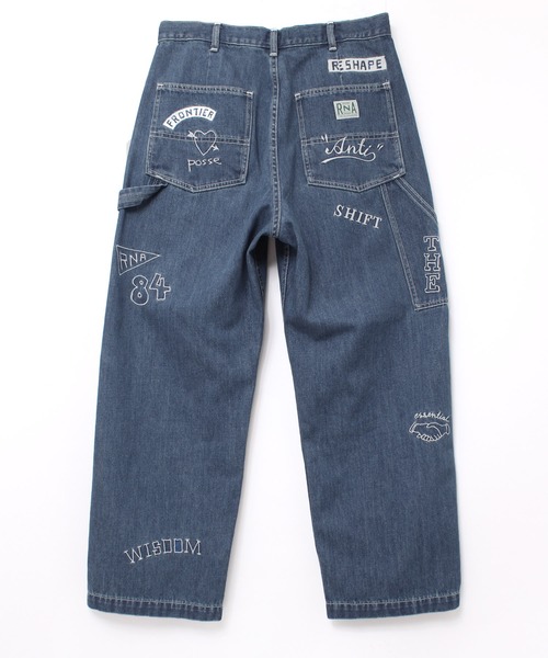 アールエヌエー RNA プードルワッペンデニムパンツ [38K0209K] URCH RNA（アーチ アールエヌエー）の「R4109 フレンチワークの風船