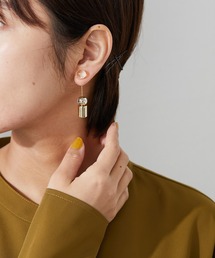 ear PAPILLONNER | 【WEB限定】縦直クリア玉ピアス(ピアス（片耳用）)