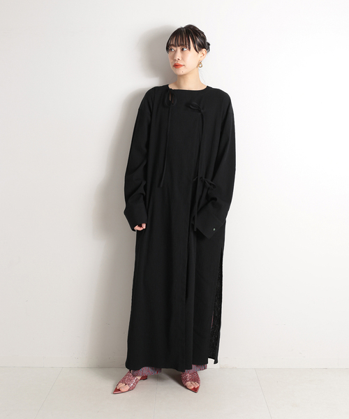 CITYSHOP(シティーショップ)の「CREPE STRIPE DRESS:ワンピース(ワンピース・レディース・ブラック/レッド系その他・36/38)」の18枚目の写真