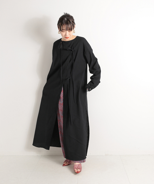 CITYSHOP(シティーショップ)の「CREPE STRIPE DRESS:ワンピース(ワンピース・レディース・ブラック/レッド系その他・36/38)」の21枚目の写真