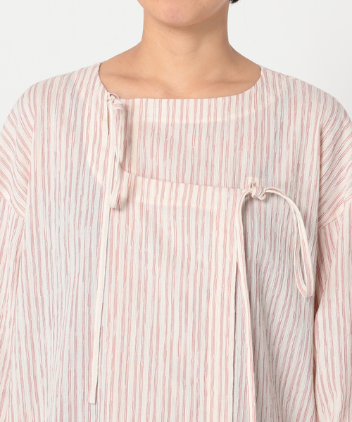 CITYSHOP(シティーショップ)の「CREPE STRIPE DRESS:ワンピース(ワンピース・レディース・ブラック/レッド系その他・36/38)」の7枚目の写真
