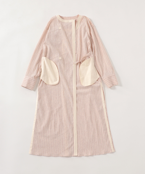 セール】CREPE STRIPE DRESS：ワンピース（ワンピース