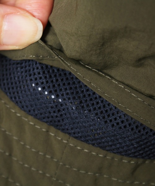 14+（イチヨンプラス）の「フェイスカバー付きサファリハット（ハット・レディース・ブラック/カーキ/オリーブ・LL/L）」の15枚目の写真