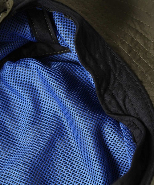 14+（イチヨンプラス）の「フェイスカバー付きサファリハット（ハット・レディース・ブラック/カーキ/オリーブ・LL/L）」の4枚目の写真