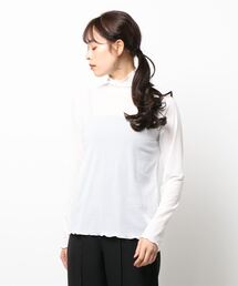 ehka sopo | ギンガムチェックメロー長袖カットソー(Tシャツ/カットソー)