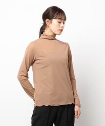 ehka sopo | ギンガムチェックメロー長袖カットソー(Tシャツ/カットソー)