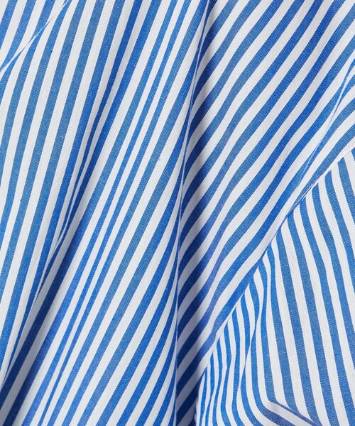 FREAK'S STORE(フリークスストア)の「マオカラーフレアシャツワンピース ストライプ(シャツワンピース・レディース・サックスブルー/グリーン・フリー)」の13枚目の写真