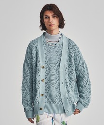 LiNoH | CROCHETED LACE KNIT CARDIGAN(カーディガン/ボレロ)