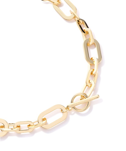 NATURAL BEAUTY BASIC（ナチュラルビューティーベーシック）の「ヴィンテージライクチェーンショートネックレス（ネックレス・レディース・ゴールド・ﾌﾘ-）」の5枚目の写真