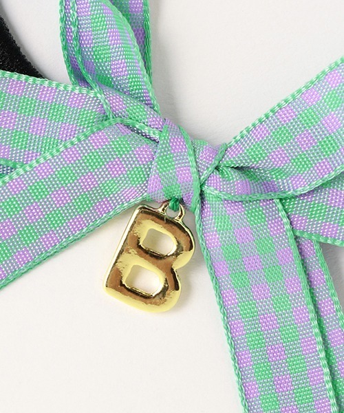 by LOVEiT(バイラビット)の「チェックリボンポニー(2個SET)【日本製】(ヘアゴム・キッズ・エメラルド/オレンジ/ホワイト/ピンク/ブラック・FREE)」の8枚目の写真