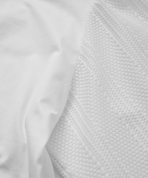 ROPE'（ロペ）の「カット×ラッセルレース  袖バルーンスリーブブラウス（Tシャツ/カットソー・レディース・ホワイト/ブラック/ダークブラウン・38）」の7枚目の写真