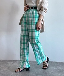 クリアチェックパンツ