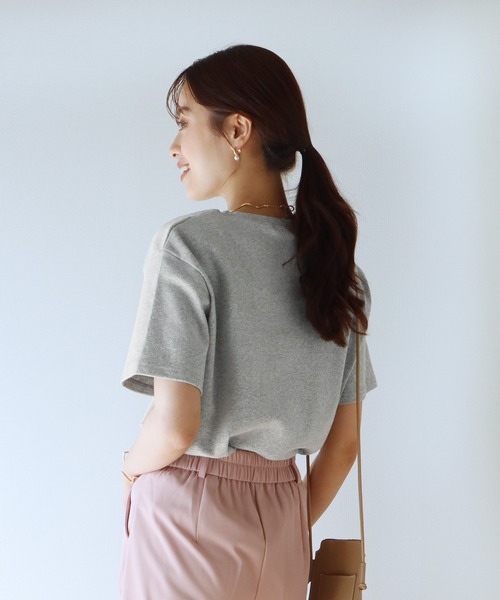 BLUEEAST（ブルーイースト）の「merciロゴTシャツ（Tシャツ/カットソー・レディース・ブラック/グレー/オフホワイト・MEDIUM）」の17枚目の写真