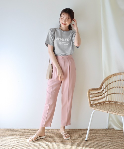 BLUEEAST（ブルーイースト）の「merciロゴTシャツ（Tシャツ/カットソー・レディース・ブラック/グレー/オフホワイト・MEDIUM）」の19枚目の写真