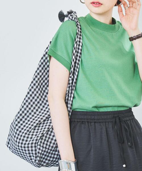 Fatima morocco（ファティマモロッコ）の「Market（マーケット）Fatima Morocco（ファティマモロッコ）ギンガム巾着バッグ（ショルダーバッグ・レディース・ブラック/ロイヤルブルー/レッド・FREE）」の2枚目の写真