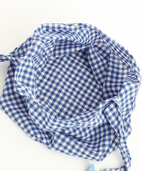 Fatima morocco（ファティマモロッコ）の「Market（マーケット）Fatima Morocco（ファティマモロッコ）ギンガム巾着バッグ（ショルダーバッグ・レディース・ブラック/ロイヤルブルー/レッド・FREE）」の5枚目の写真