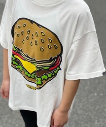 GROOVY COLORS（グルービーカラーズ）の「GROOVY COLORS/グルービーカラーズ HAMBURGER BIG TEE ハンバーガー 半袖Tシャツ ロゴT（Tシャツ/カットソー・キッズ）」