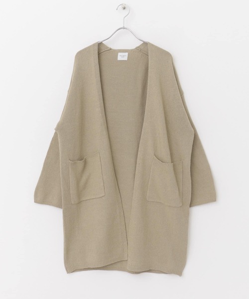 URBAN RESEARCH DOORS（アーバンリサーチドアーズ）の「コットンリネンロングカーディガン（カーディガン/ボレロ・レディース・ベージュ/アイボリー・MEDIUM）」の6枚目の写真