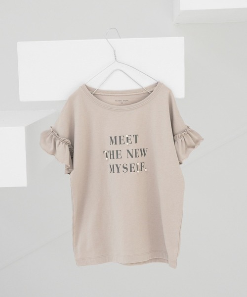 GLOBAL WORK(グローバルワーク)の「キッズ/DRY/GIRLSモチーフTシャツ半袖/267211(Tシャツ/カットソー・キッズ・ホワイト/オフホワイト/ライトパープル/ブルー系その他/ブラック/ホワイト系その他2/アイボリー/その他/ライトブルー/ライトピンク/パープル系その他/グリーン系その他3・110cm/100cm/140cm/120cm/130cm/150cm/160cm)」の6枚目の写真