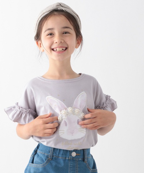 GLOBAL WORK(グローバルワーク)の「キッズ/DRY/GIRLSモチーフTシャツ半袖/267211(Tシャツ/カットソー・キッズ・ホワイト/オフホワイト/ライトパープル/ブルー系その他/ブラック/ホワイト系その他2/アイボリー/その他/ライトブルー/ライトピンク/パープル系その他/グリーン系その他3・110cm/100cm/140cm/120cm/130cm/150cm/160cm)」の11枚目の写真