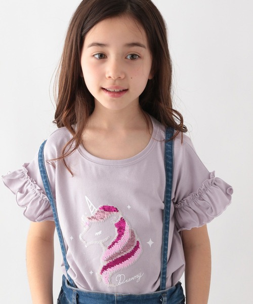 GLOBAL WORK(グローバルワーク)の「キッズ/DRY/GIRLSモチーフTシャツ半袖/267211(Tシャツ/カットソー・キッズ・ホワイト/オフホワイト/ライトパープル/ブルー系その他/ブラック/ホワイト系その他2/アイボリー/その他/ライトブルー/ライトピンク/パープル系その他/グリーン系その他3・110cm/100cm/140cm/120cm/130cm/150cm/160cm)」の21枚目の写真