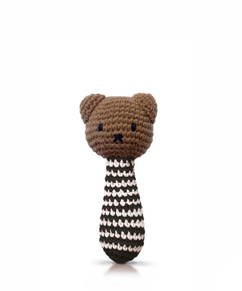 Dick Bruna(ディックブルーナ)の「ラトル ウィズ ミュージック / ストライプ ボリス(その他ベビー用品・キッズ・ブラック・FREE)」の1枚目の写真