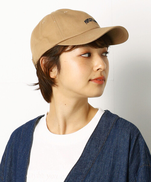 Purple&Yellow（パープルアンドイエロー）の「ロゴ刺繍キャップ（キャップ・メンズ・ブラック/キナリ/ベージュ/グリーン・FREE）」の3枚目の写真