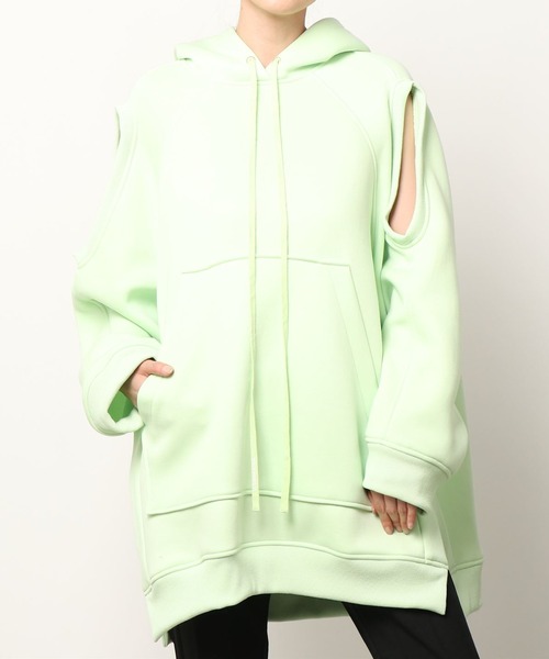 メリッタバウマイスター MELITTA BAUMEISTER BIG HOODIE / BEEFY TERRY スリットビッグプルオーバーパーカー レディース M MELITTA BAUMEISTER（メリッタバウマイスター）の「【MELITTA