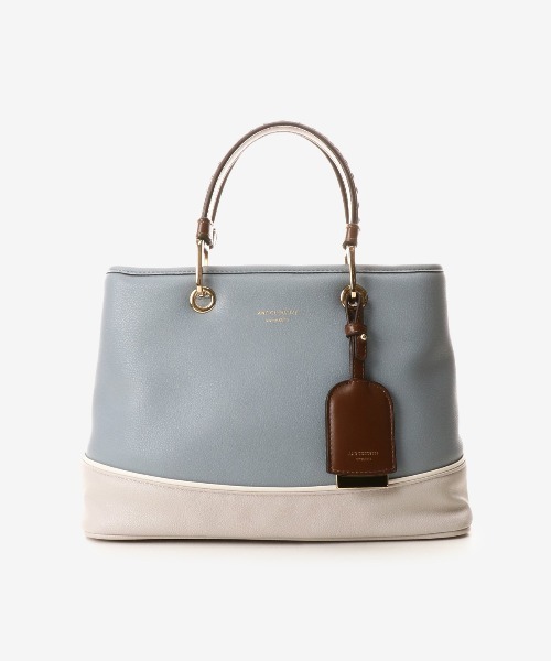 & chouette(アンドシュエット)の「ステッチハンドル ハンドバッグ(ハンドバッグ・レディース・ダークブルー/ブラック/オフホワイト/グレイッシュベージュ・FREE)」の14枚目の写真