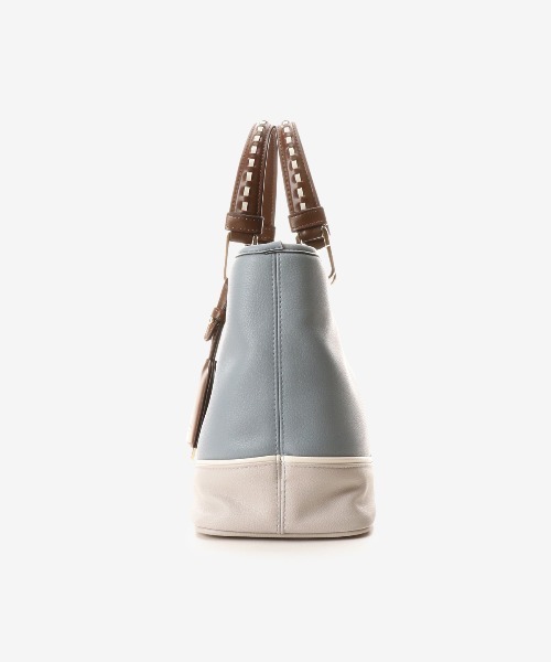 & chouette(アンドシュエット)の「ステッチハンドル ハンドバッグ(ハンドバッグ・レディース・ダークブルー/ブラック/オフホワイト/グレイッシュベージュ・FREE)」の13枚目の写真