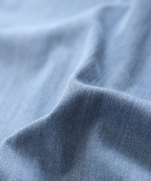 n'OrLABEL(ノアールレーベル)の「【接触冷感・UVカット・遮熱効果・抗菌防臭】『デニムシャツワンピース』(シャツワンピース・レディース・ネイビー/ブルー・FREE)」の9枚目の写真