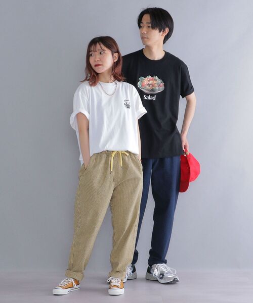 MACOBER（マコバ）の「*【SHIPS別注】MACOBER: ソリッド / ストライプ オーバーダイ シアサッカー シェフ パンツ（その他パンツ・メンズ・ライトブルー/イエロー/ネイビー/ブラック・MEDIUM/SMALL/LARGE）」の22枚目の写真