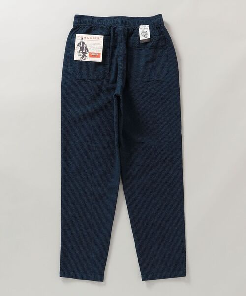 MACOBER（マコバ）の「*【SHIPS別注】MACOBER: ソリッド / ストライプ オーバーダイ シアサッカー シェフ パンツ（その他パンツ・メンズ・ライトブルー/イエロー/ネイビー/ブラック・MEDIUM/SMALL/LARGE）」の6枚目の写真