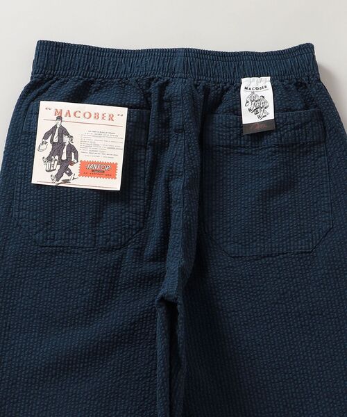 MACOBER（マコバ）の「*【SHIPS別注】MACOBER: ソリッド / ストライプ オーバーダイ シアサッカー シェフ パンツ（その他パンツ・メンズ・ライトブルー/イエロー/ネイビー/ブラック・MEDIUM/SMALL/LARGE）」の19枚目の写真